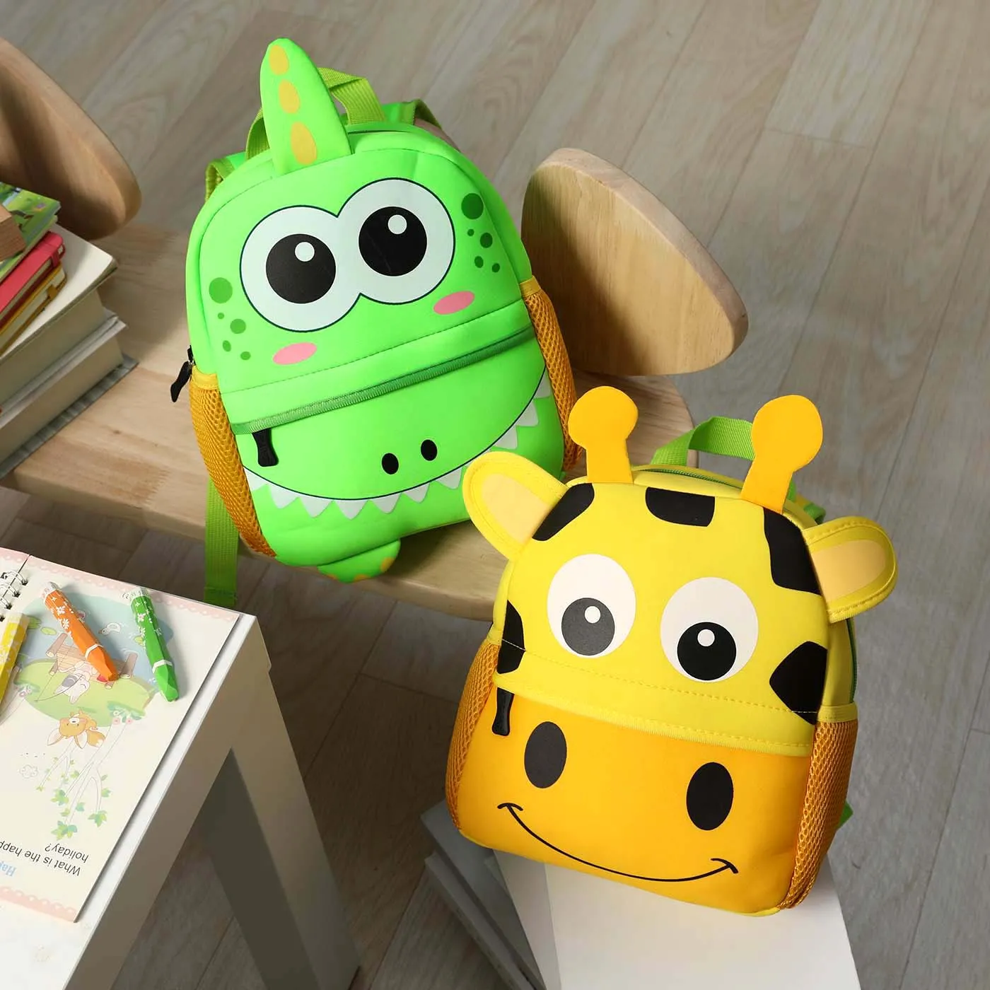 Toddler/Kid Giraffe Pattern Cute Backpack   big image 6