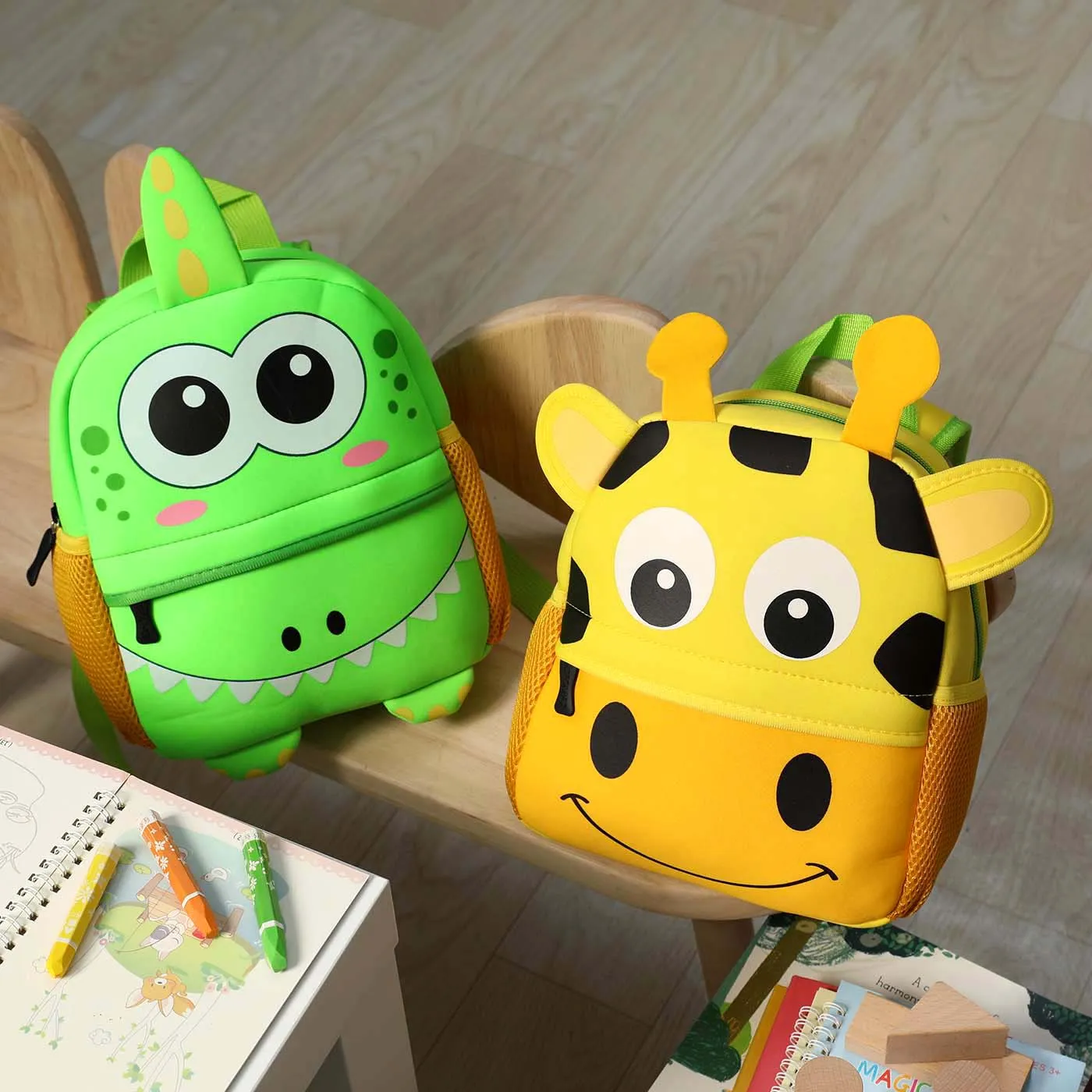 Toddler/Kid Giraffe Pattern Cute Backpack   big image 7