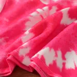 2pcs Toddler Girl Heart Print Tie Dye Long-sleeve Top and Skirt Set   image 5
