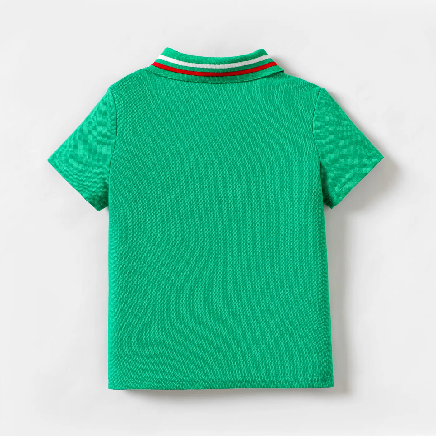 Kid Boy Striped Polo Neck Short-sleeve Tee   image 4