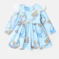 Disney Princess Baby Girl Floral & Character Print Ruffled Long-sleeve Dress   image 2
