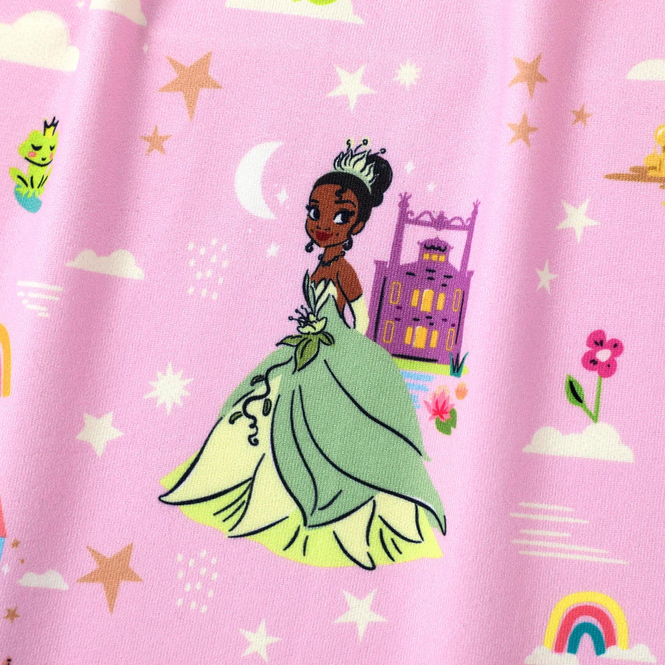 Disney Princess Kleinkinder Mädchen Rüschenrand Kindlich Kleider rosa big image 1