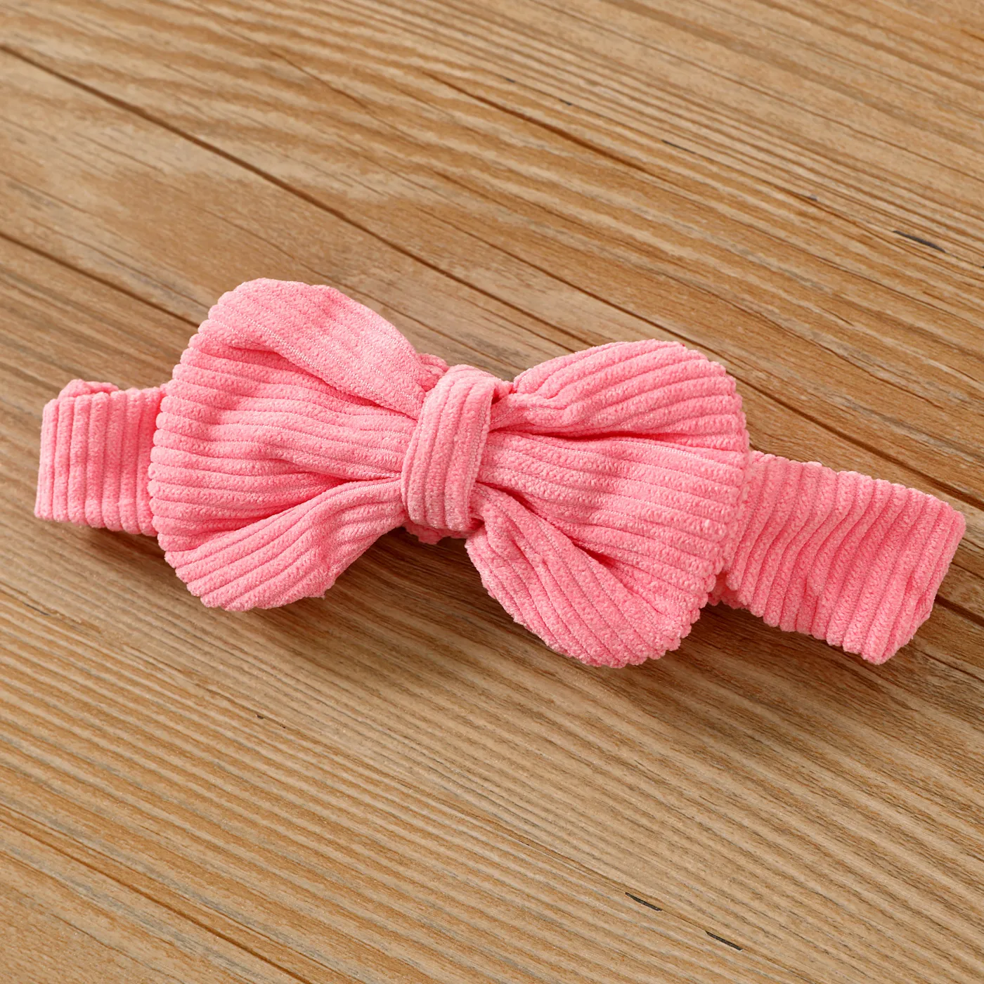 2pcs Toddler Girl 95% Cotton Elephant Graphic Ribbed Long-sleeve Dress and Headband Set Pink image 5