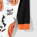 Halloween Glow In The Dark BOO and bat Print Long-sleeve Pullover Sweatshirts  image 3