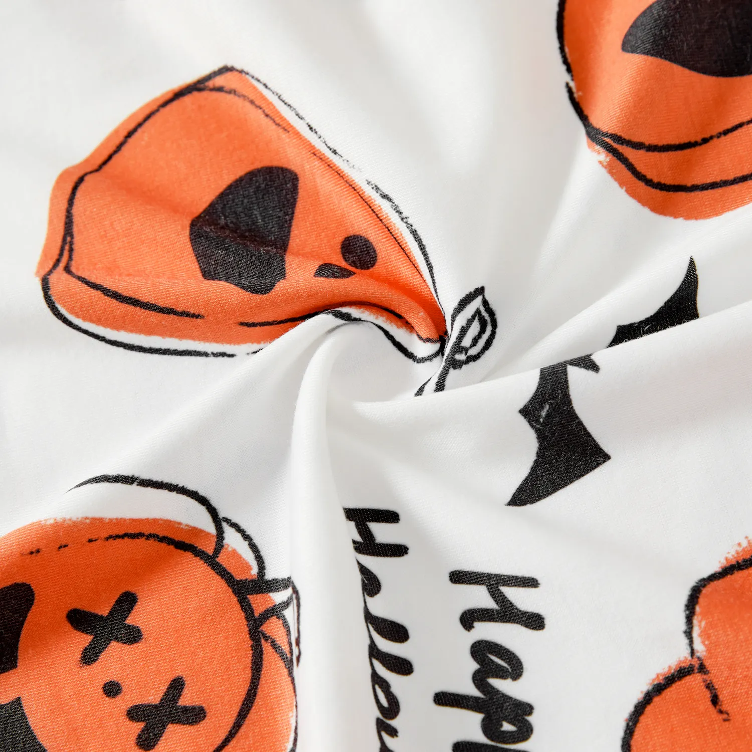 Halloween Glow In The Dark BOO and bat Print Long-sleeve Pullover Sweatshirts  image 5