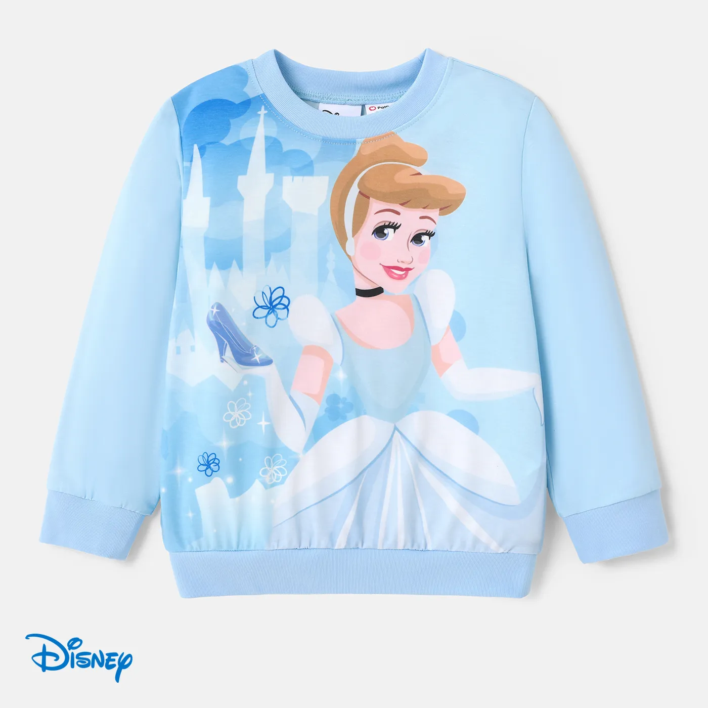 Disney Princess Criança Menina Bonito Sweatshirt Azul Claro