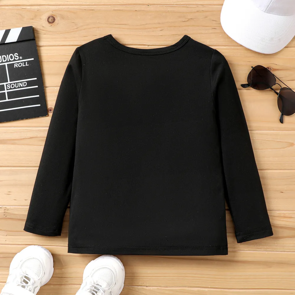 Toddler Boy Skateboard Print Long-sleeve Tee big image 2