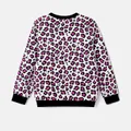 Barbie Toddler/Kid Girl Naia™ Letter Embroidered Leopard Pullover Sweatshirt   image 4