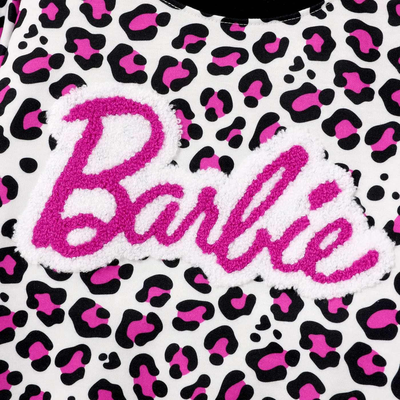 Barbie Toddler/Kid Girl Naia™ Letter Embroidered Leopard Pullover Sweatshirt   image 5