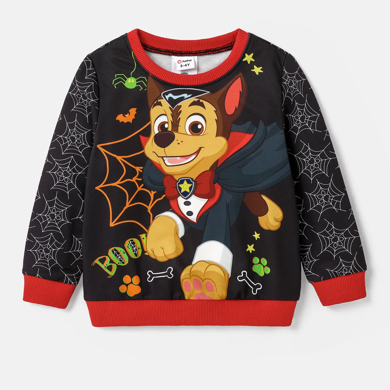 Helfer auf vier Pfoten Halloween Kleinkinder Unisex Kindlich Hund Sweatshirts schwarz big image 1
