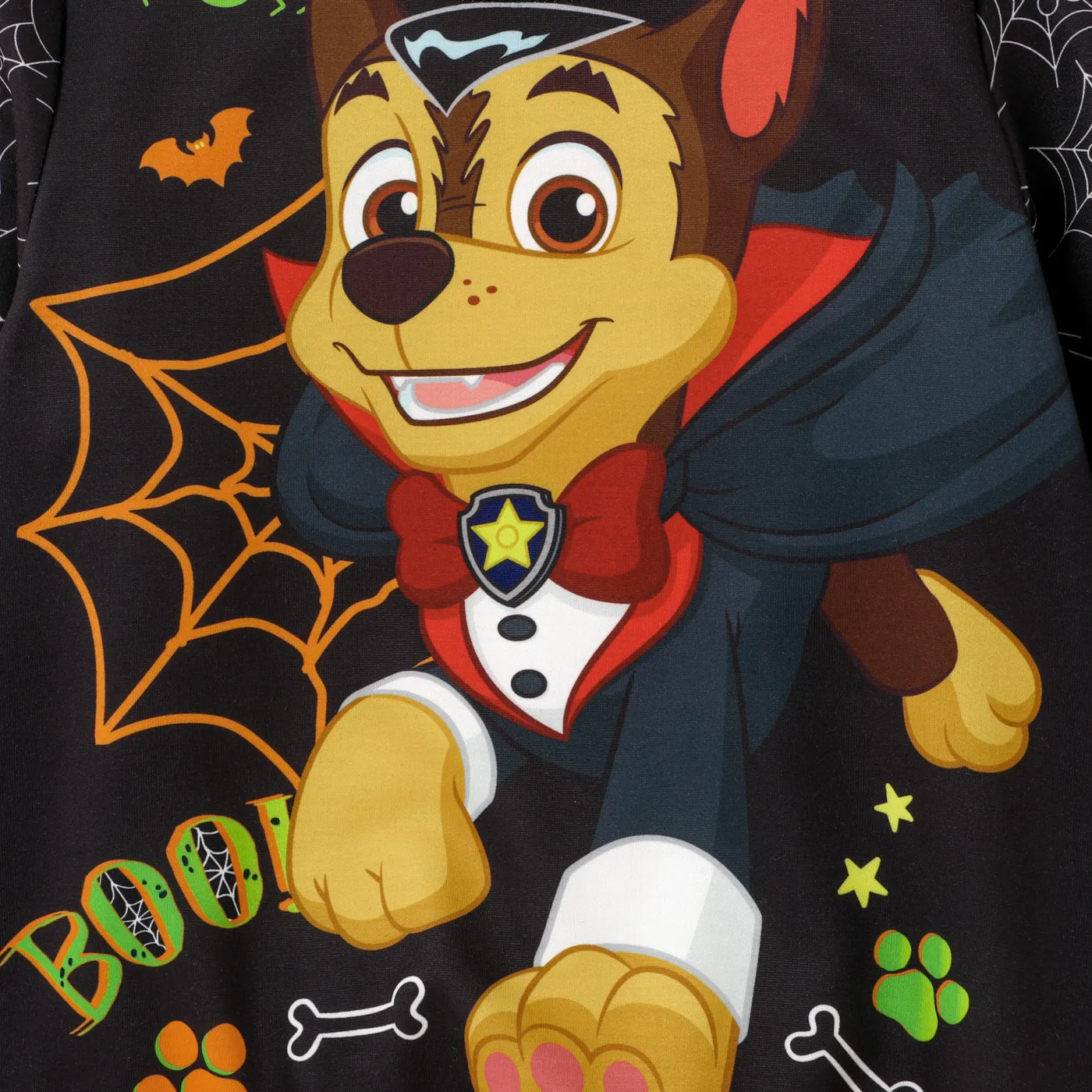 PAW Patrol Halloween Toddler Girl/Boy Character Print Long-sleeve Pullover Sweatshirt  Black image 3