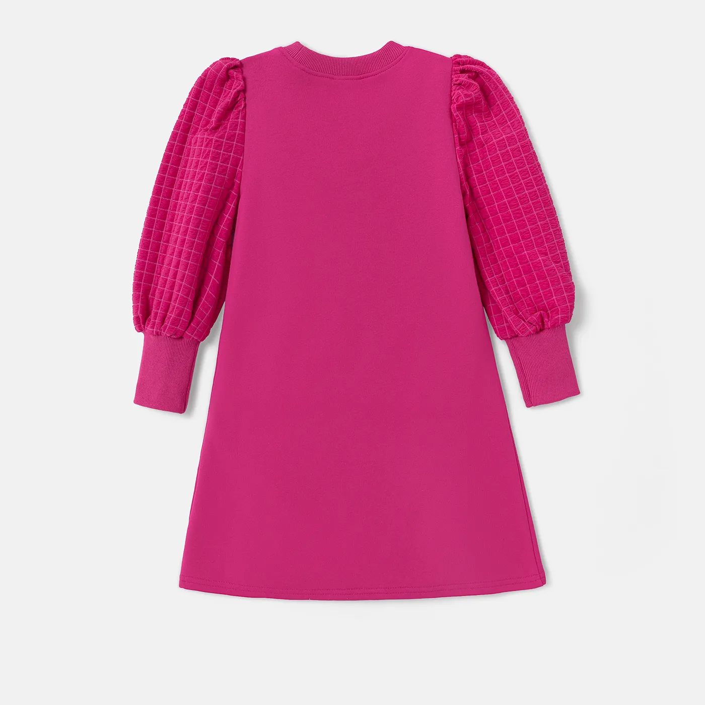 Barbie Kid Girl Letter Print Puff-sleeve Dress   image 4