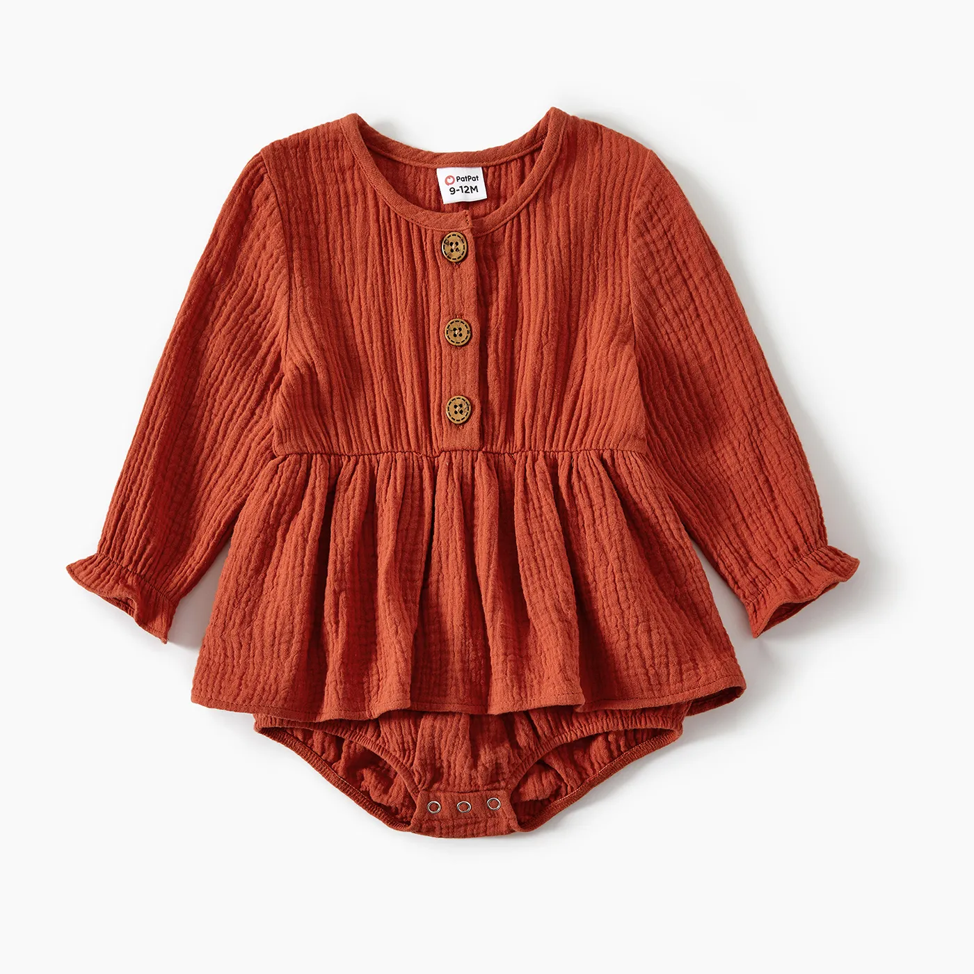 Family Matching Solid Pleated Dresses and Plaid Long Sleeve Tops Sets  big image 1