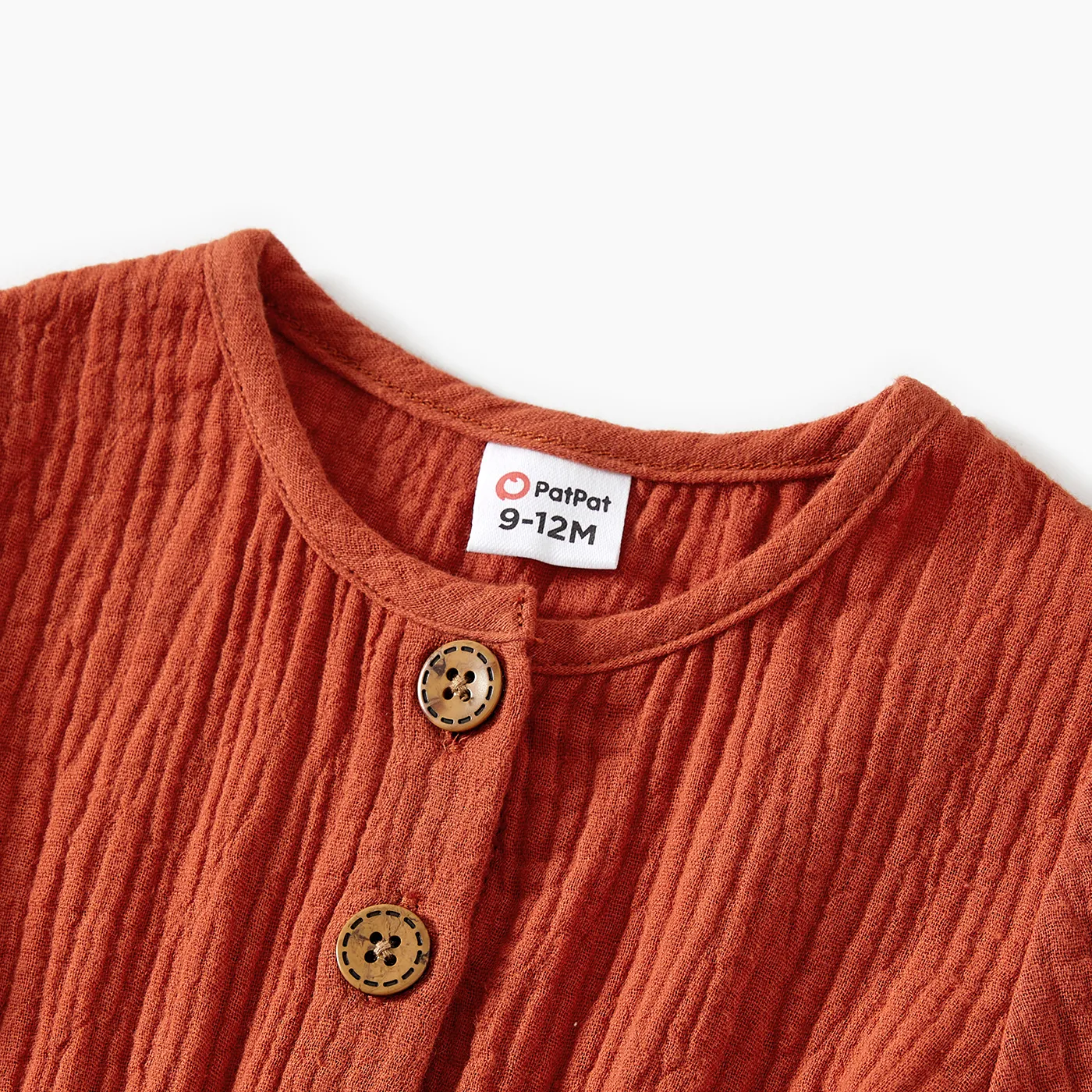 Family Matching Solid Pleated Dresses and Plaid Long Sleeve Tops Sets  image 3