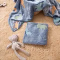 Luminous Double-sided Fleece Blankets Kids Cartoon Dinosaur Throw Blanket Nap Blanket  image 4