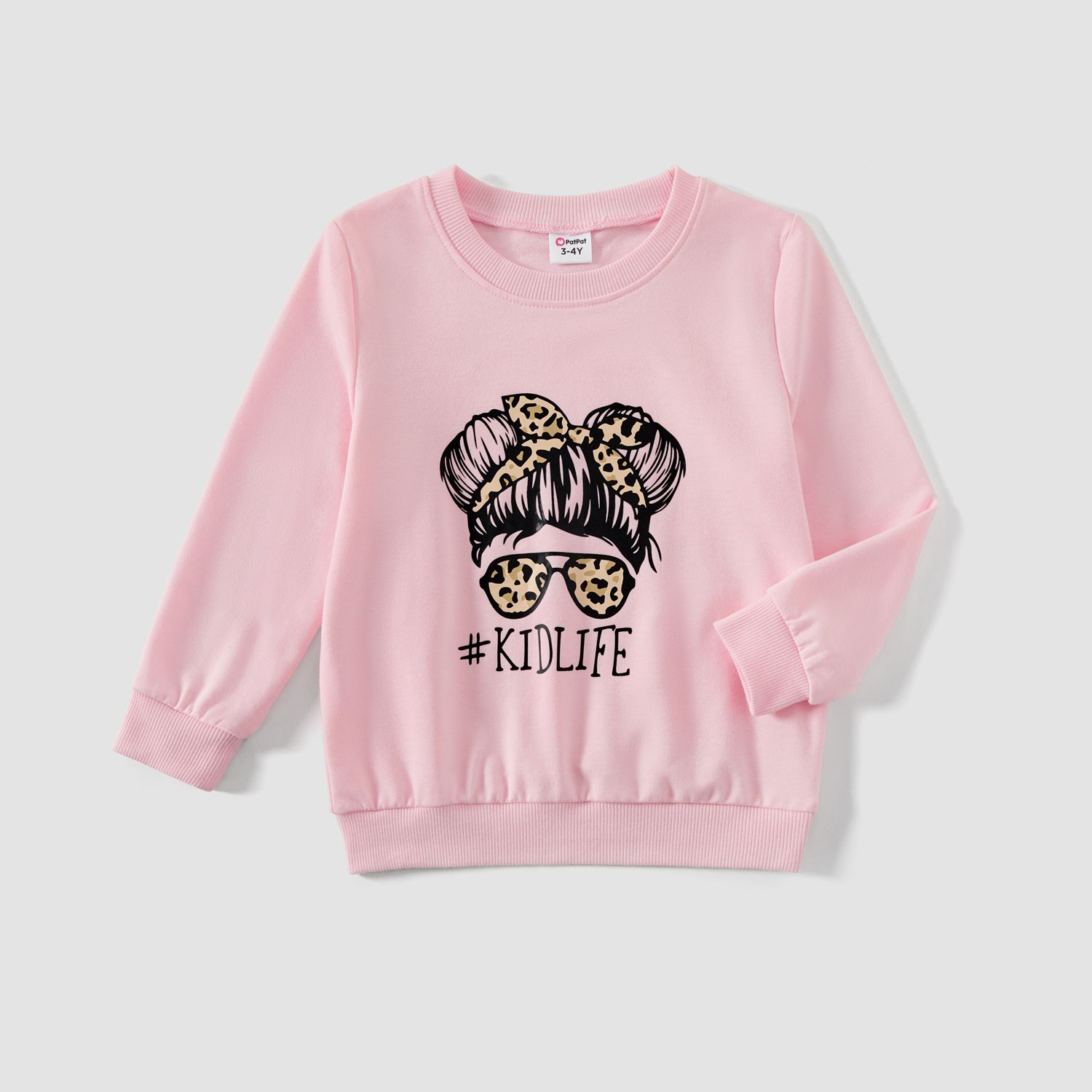 

Family Matching Letter & Figure Print Long-sleeve Tops