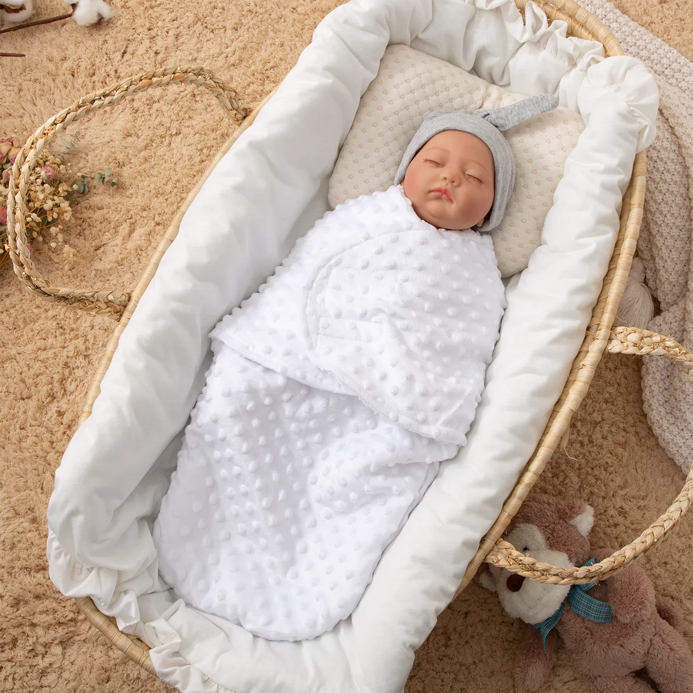 Baby Winter Plush Swaddles  big image 1