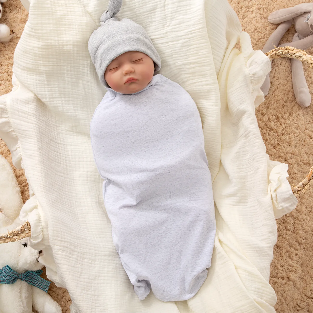 Baby Swaddle Blanket Passeggino Avvolgere morbido caldo coperta neonato  sacco a pelo