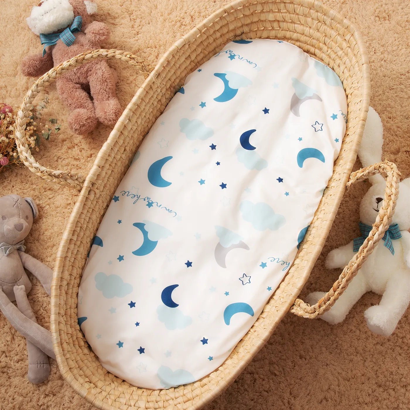 Removable Cover Baby Bionic Bed Removable Washable Cover Baby Lounger Baby Nest Cover without Zipper  image 1