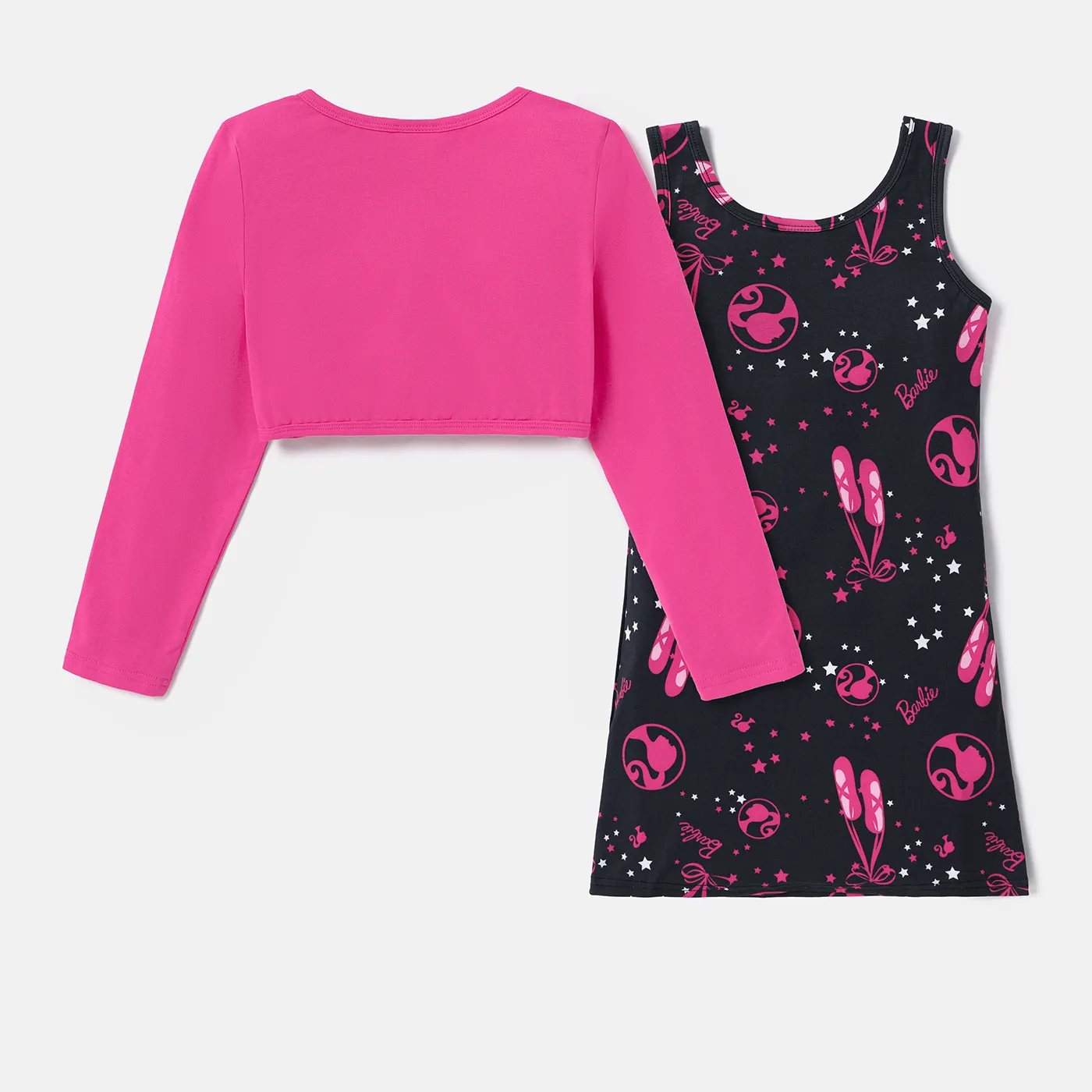 Barbie بدلة تنورة 4 - 14 سنة حريمي نجوم/قمر/سُحب  image 3