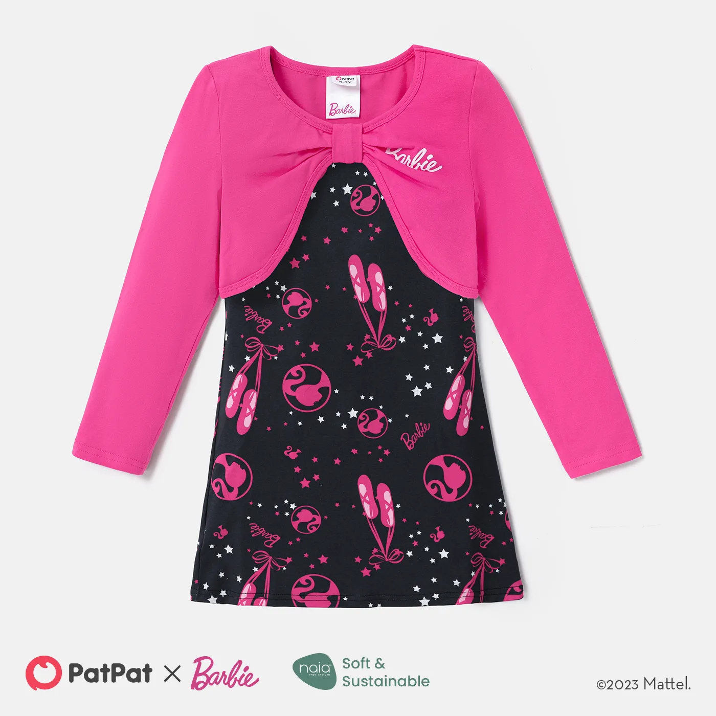 Barbie بدلة تنورة 4 - 14 سنة حريمي نجوم/قمر/سُحب  image 2