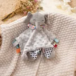 niedliches Tier Baby Säugling beruhigen beschwichtigen Handtuch weicher Plüsch tröstlich Spielzeug Samt appease Puppe Babyschlafbedarf grau