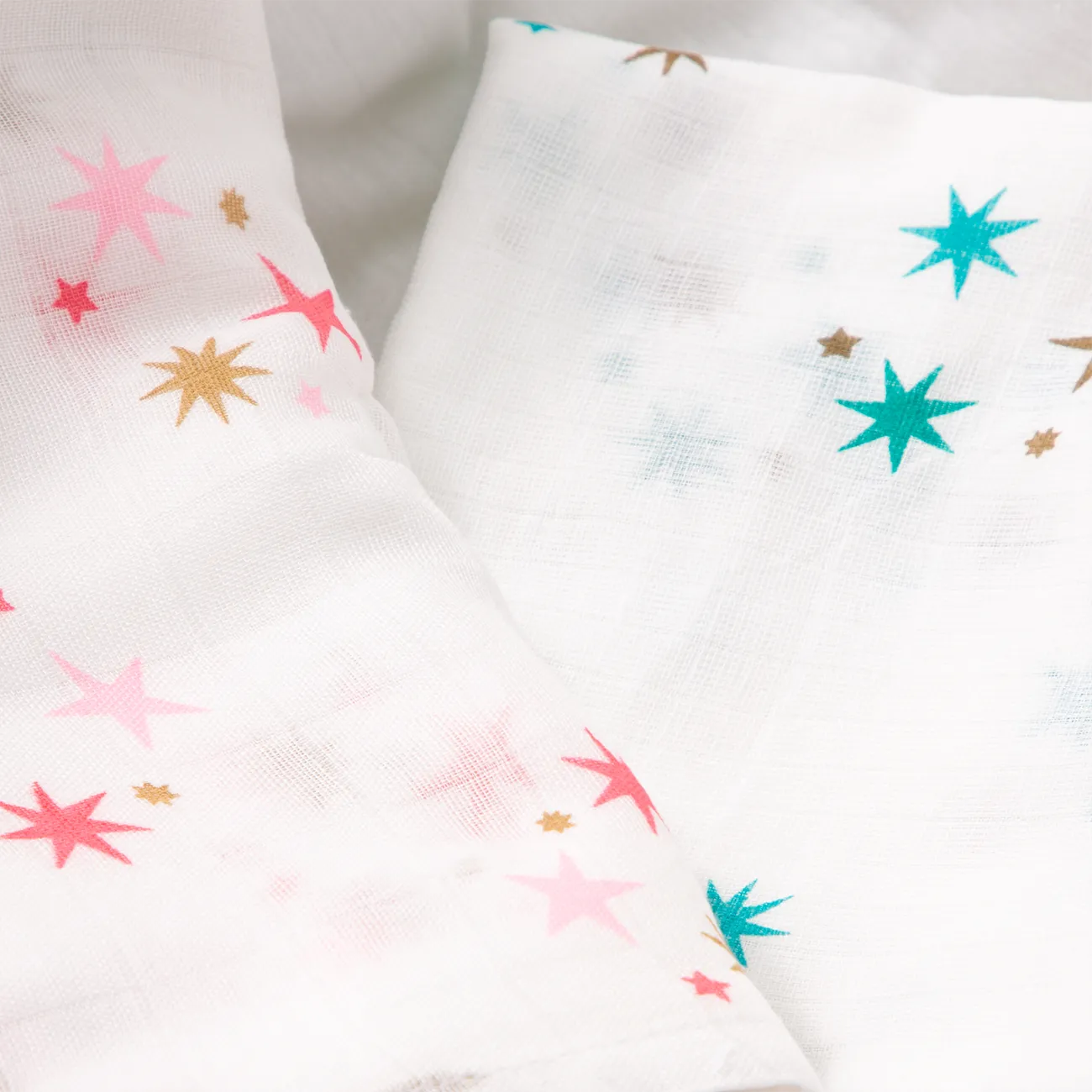 100% Baumwolle Gaze Neugeborene Baby Quilt tragbare Decken, die Kinderbettwäsche für den Sommer erhalten hellblau big image 1