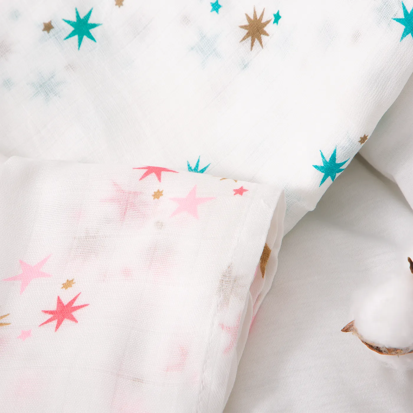 100% Cotton Gauze Newborn Baby Quilt Wearable Blankets Receiving Kids Bedding for Summer Pink image 2