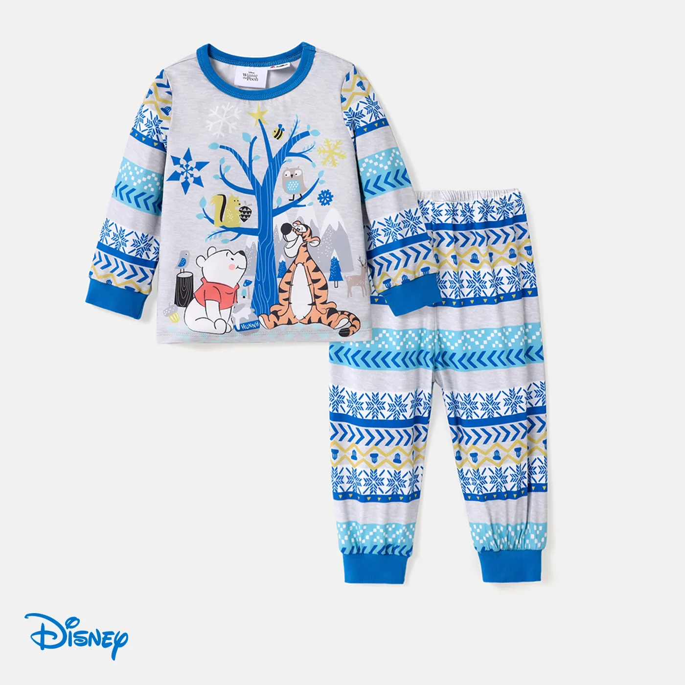 

Disney Winnie the Pooh Baby Girl/Boy 2pcs Character Print Long-sleeve Top and Pants Set