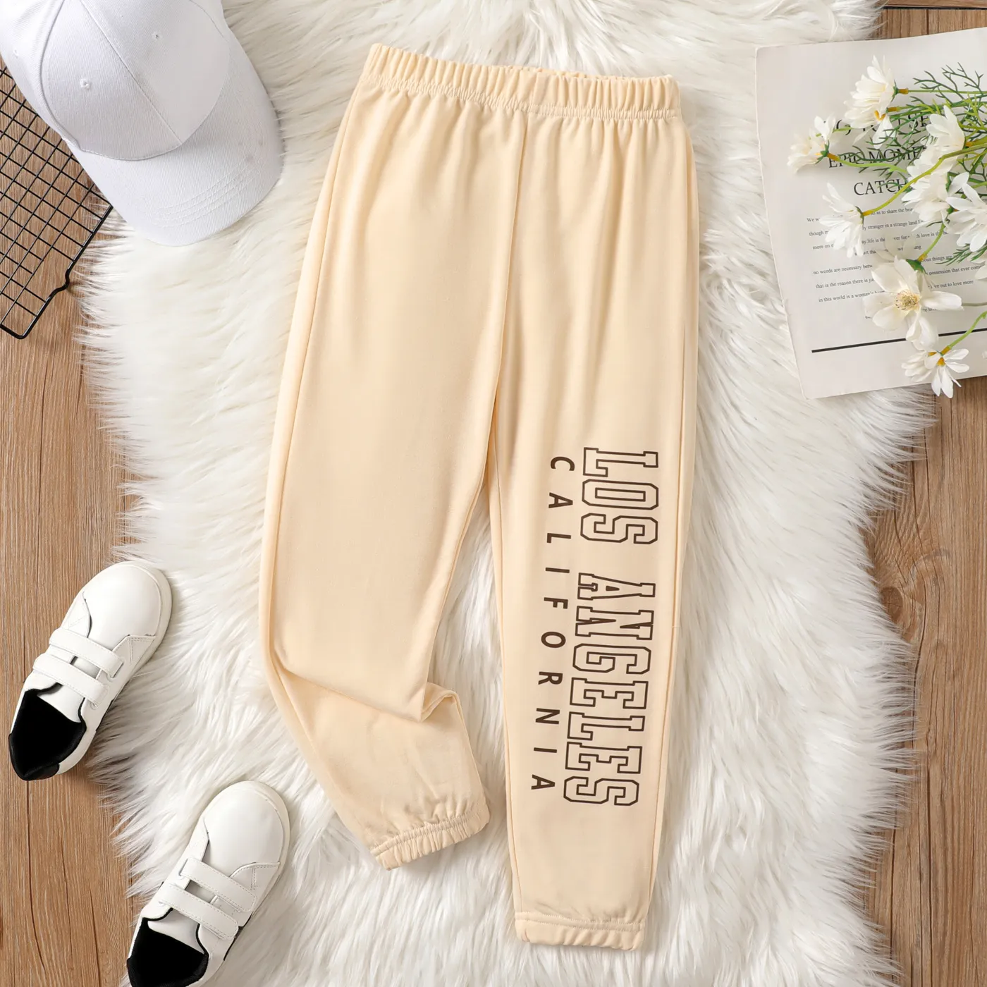 Kid Girl Carta / Borboleta Print Sweatpants   big image 1