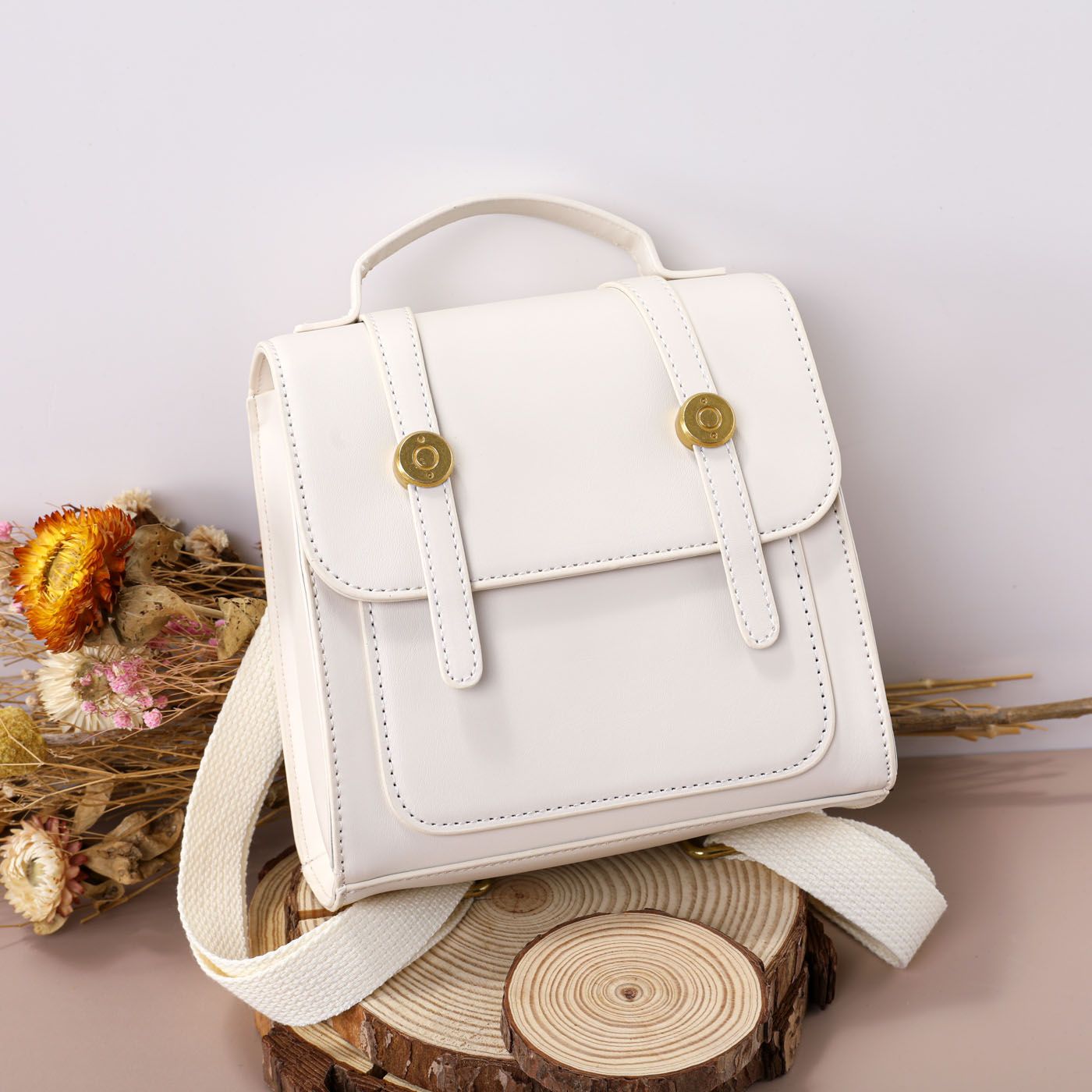 

Kid Solid Minimalist Flip Handbag Backpack