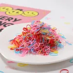 500 PCS/Pack Multicolor Hair Ties for Girls (Random inner bag) Multi-color