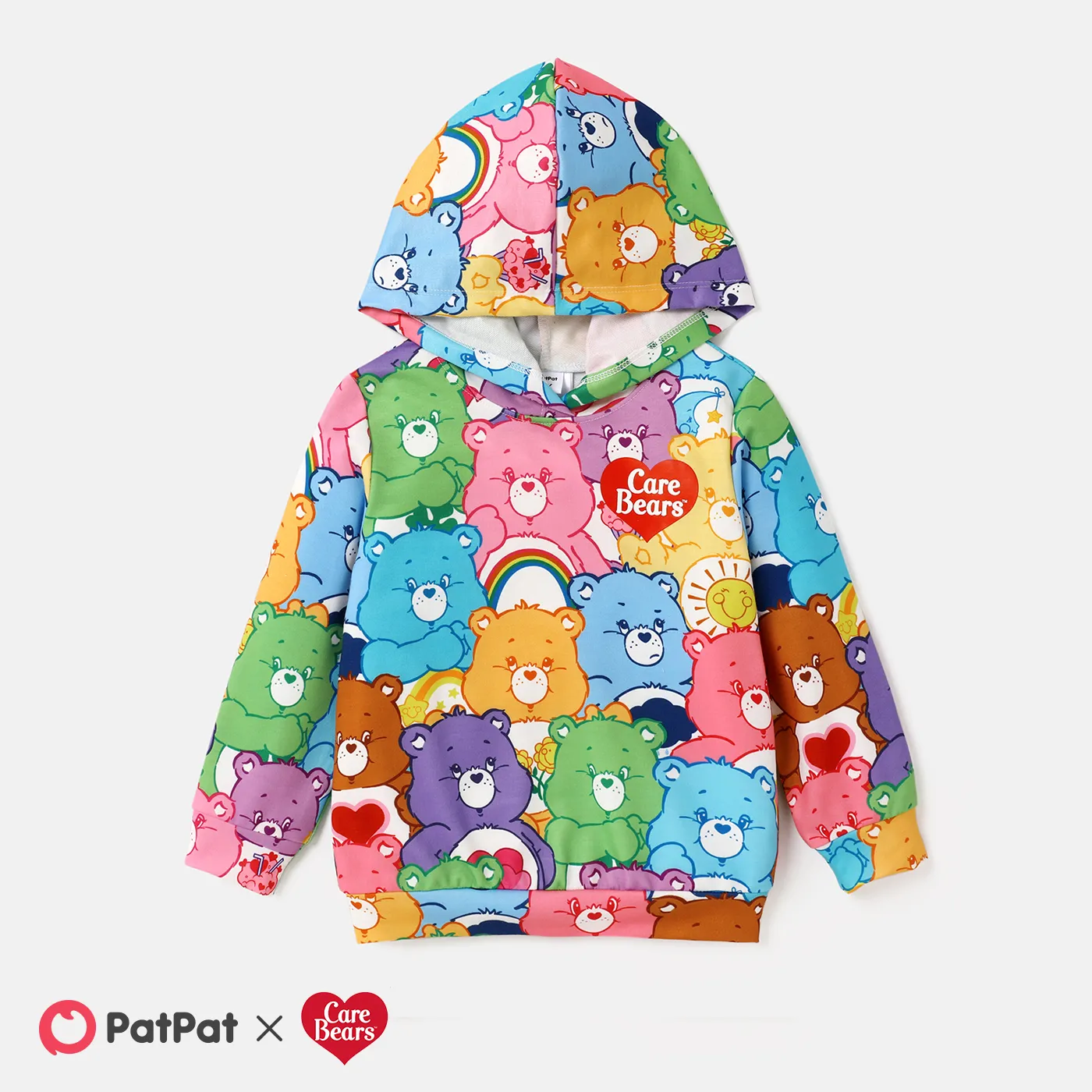 Care Bears Toddler Girl/Boy Naia™ Allover Bear Print Long-sleeve Hoodie 