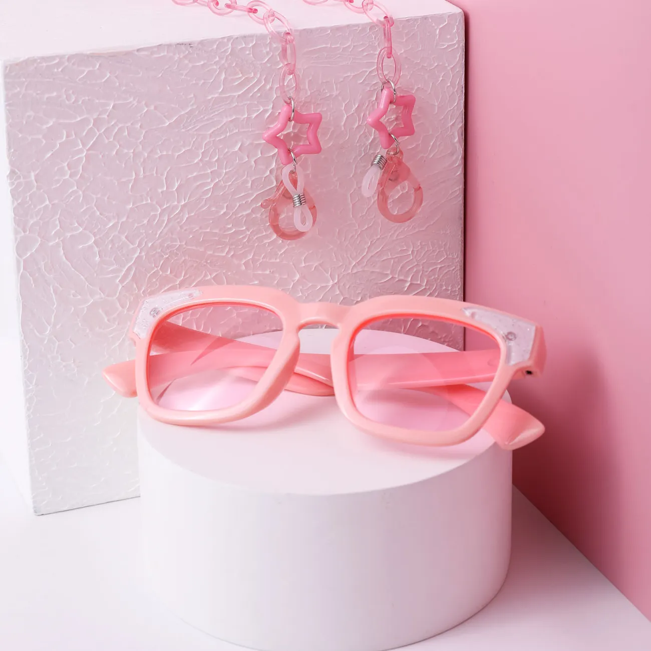 Kid Fashion Sunglasses with Glasses Chain   big image 1