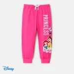Disney Princess Toddler Girl Letter & Character Print Sweatpants  Hot Pink
