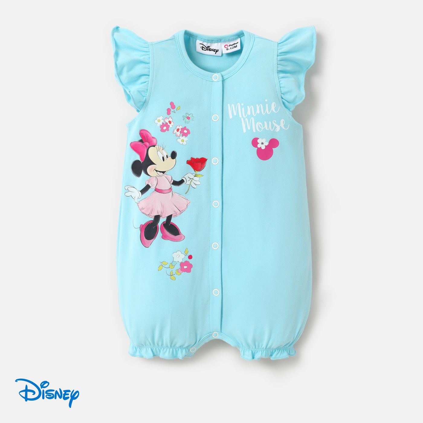 

Disney Mickey and Friends Baby Girl Naia™ Character Print Flutter-sleeve Romper
