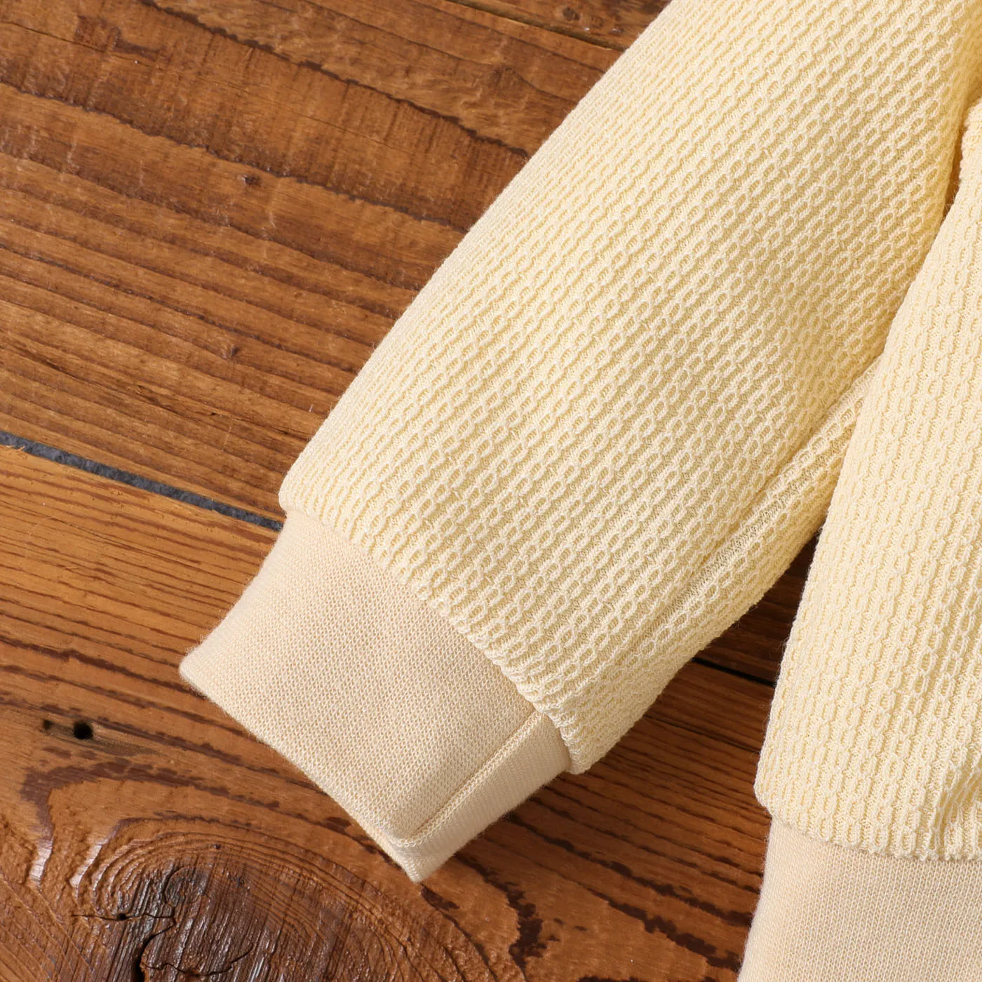 2pcs Baby Boy Buttons Front Long-sleeve Jacket and 100% Cotton Ripped Jeans Set Apricot image 4