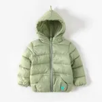 Toddler Boy/Girl Childlike Dinosaur Shape 3D Design Winter Coat Green