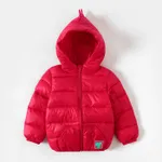 Toddler Boy/Girl Childlike Dinosaur Shape 3D Design Winter Coat Red