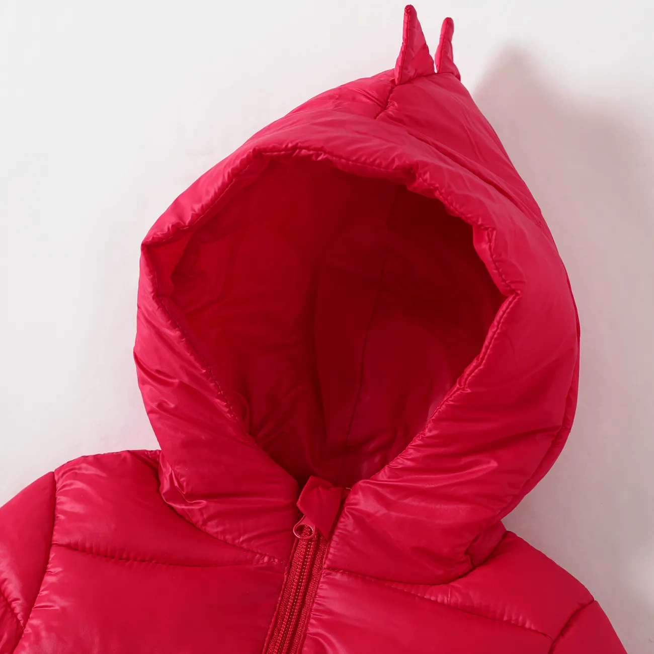 Niño pequeño / niña infantil 3D abrigo opaco Rojo big image 1