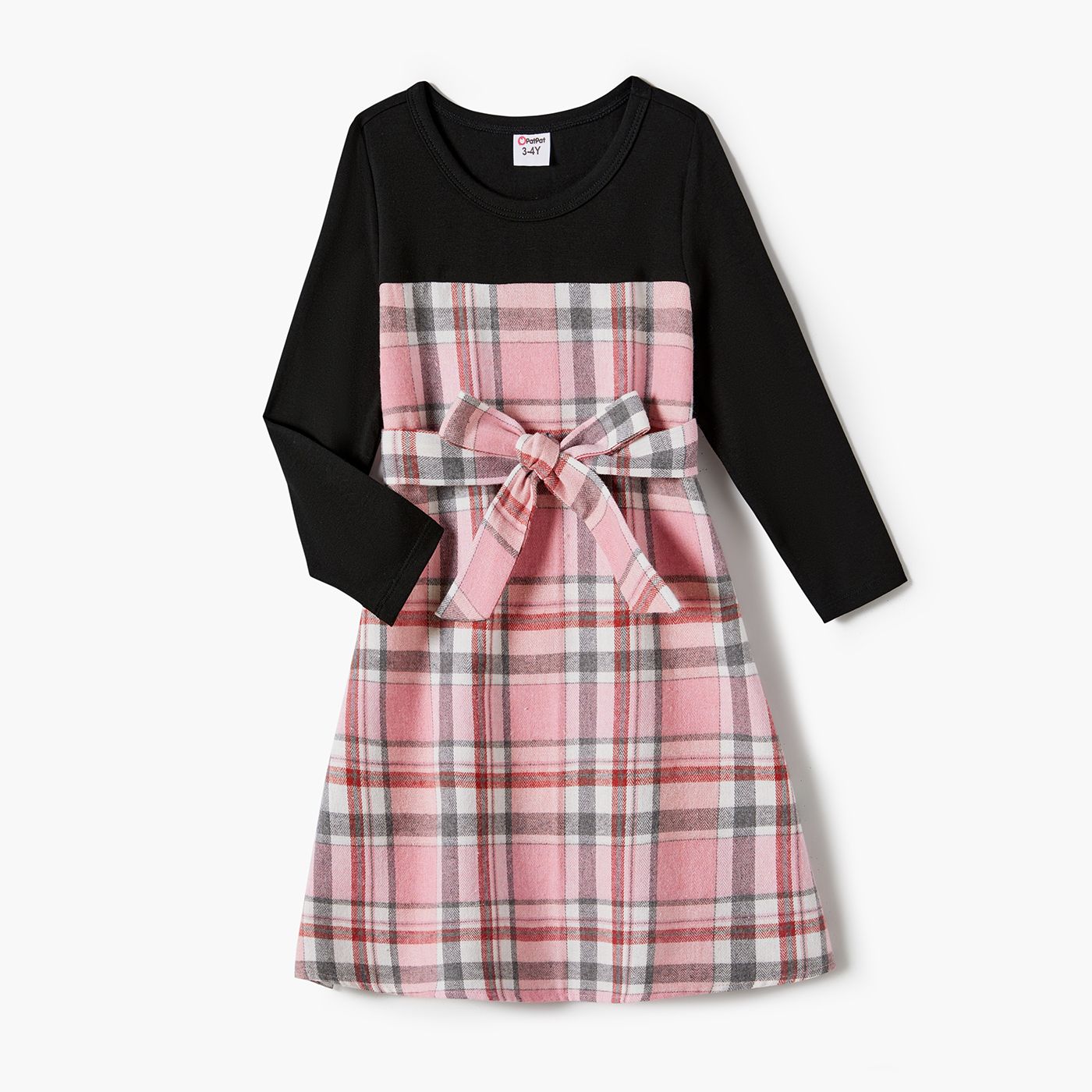 

Mommy and Me Plaid Belted Strappy Dresses