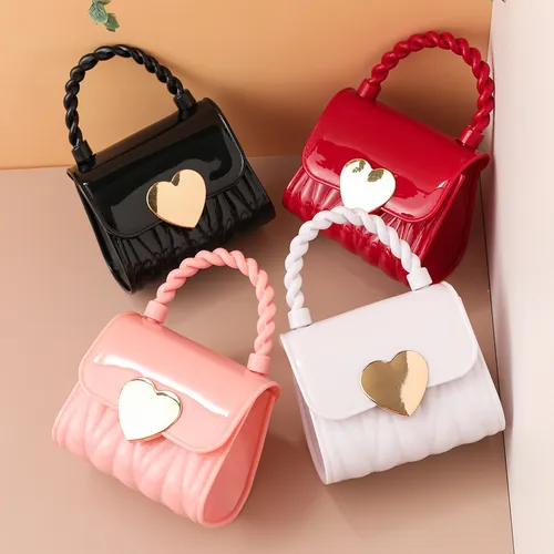 Toddler/Kid Mini Heart Pattern Handbag Crossbody Bag Jelly Bag