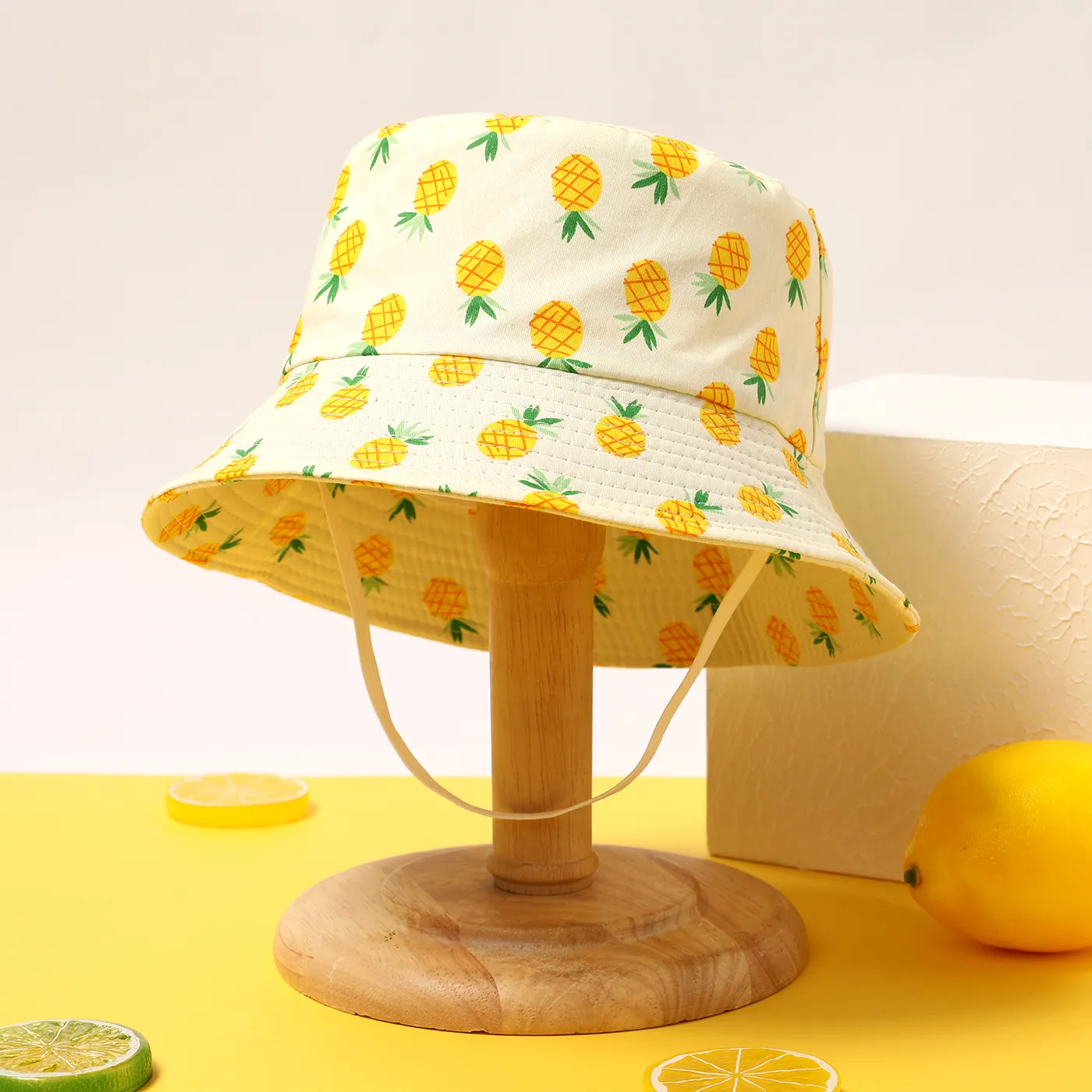 Baby / Toddler Allover Dinosaur Print Bucket Hat Yellow