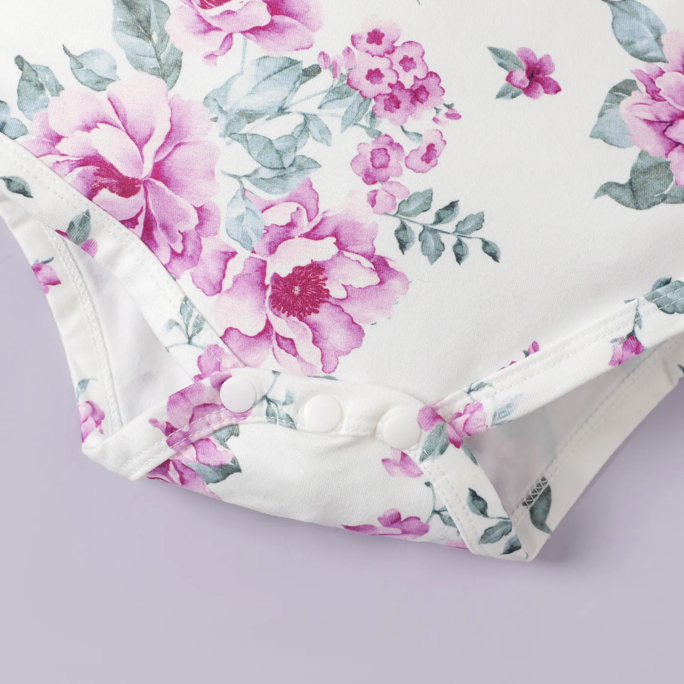 2 unidades Bebé Menina Extremidades franzidas Flor grande Elegante Manga comprida Conjunto para bebé  image 4