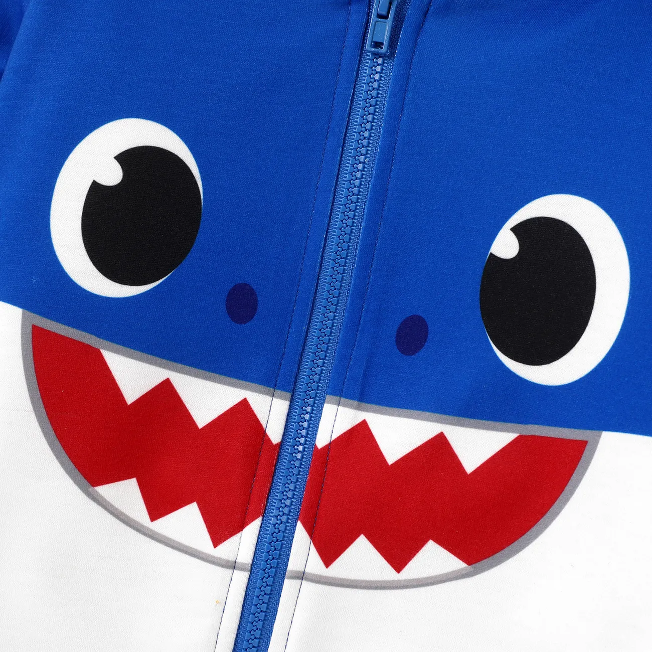 Baby Shark 小童 中性 連帽 前衛 外套 藍色 big image 1
