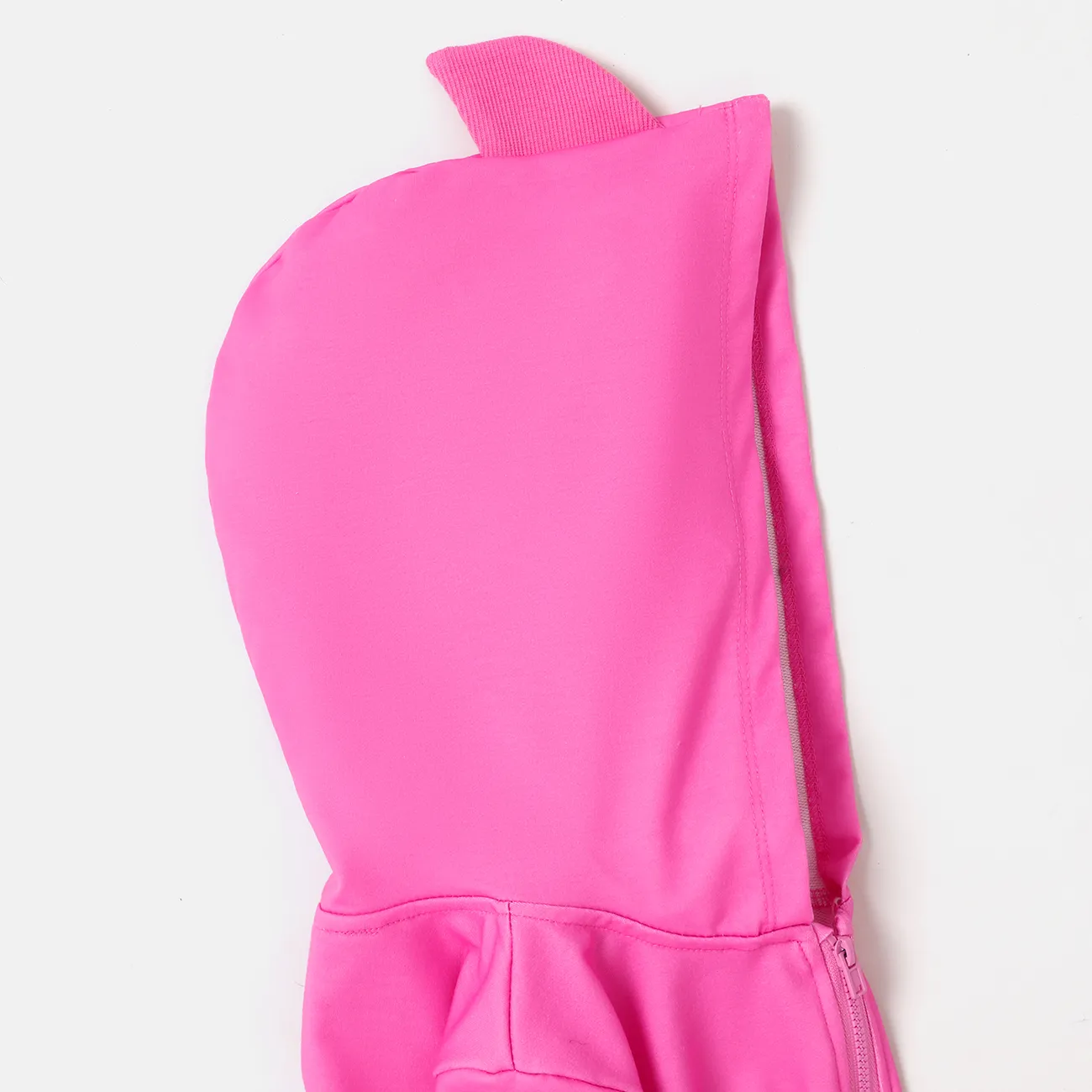 Baby Shark Toddler Girl/Boy Naia™ Character Print Long-sleeve Zip Up Hoodie  Pink big image 1