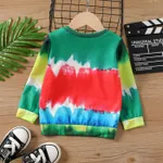 Toddler Boy Novelty Face Print Tie Dye Pullover Sweatshirt    image 2
