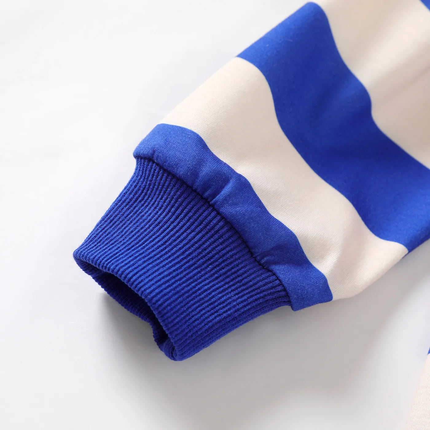 Toddler Boy Stripe Long-sleeve Polo Neck Tee   image 4