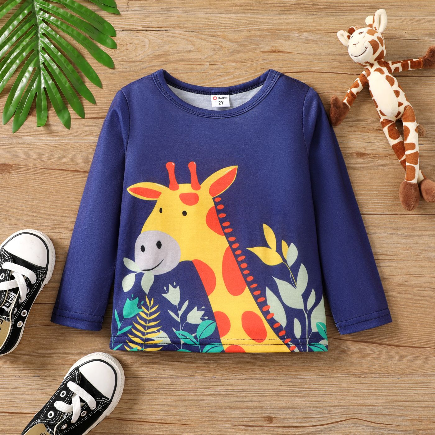 

Toddler Boy Animal Print Long-sleeve Tee