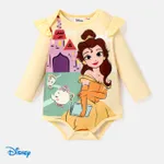 Disney Princess 嬰兒 女 甜美 長袖 連身衣 黃色